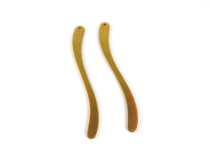 6x Breloque ondulée vague (55mm) PP-139