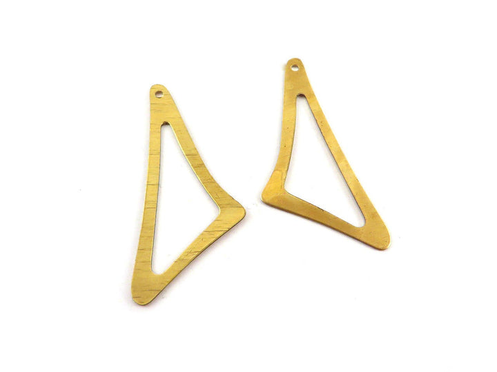 2x Breloque goutte triangle ajouré (39mm x 16mm) PP-252