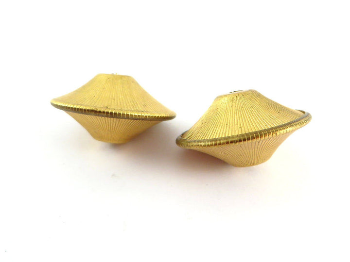 2x Grande perle  forme toupie soucoupe (25mm x 14mm) P-002