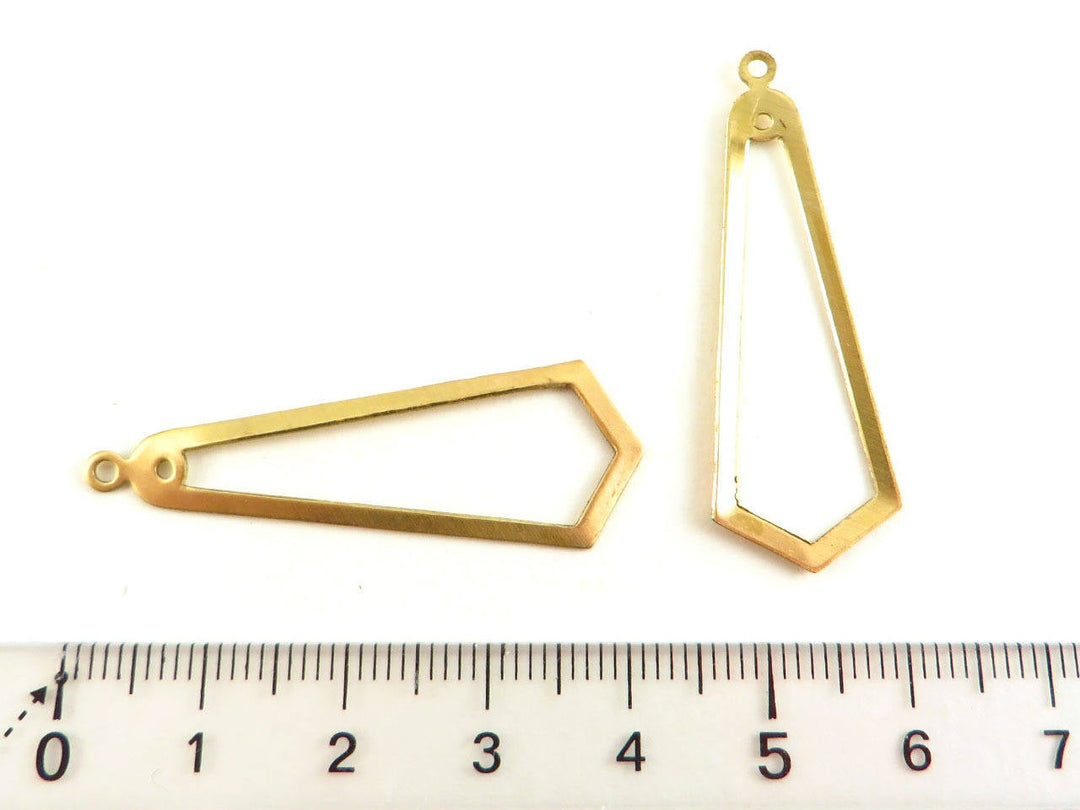 2x Breloque losange évidé (41mm x 15mm) PP-231