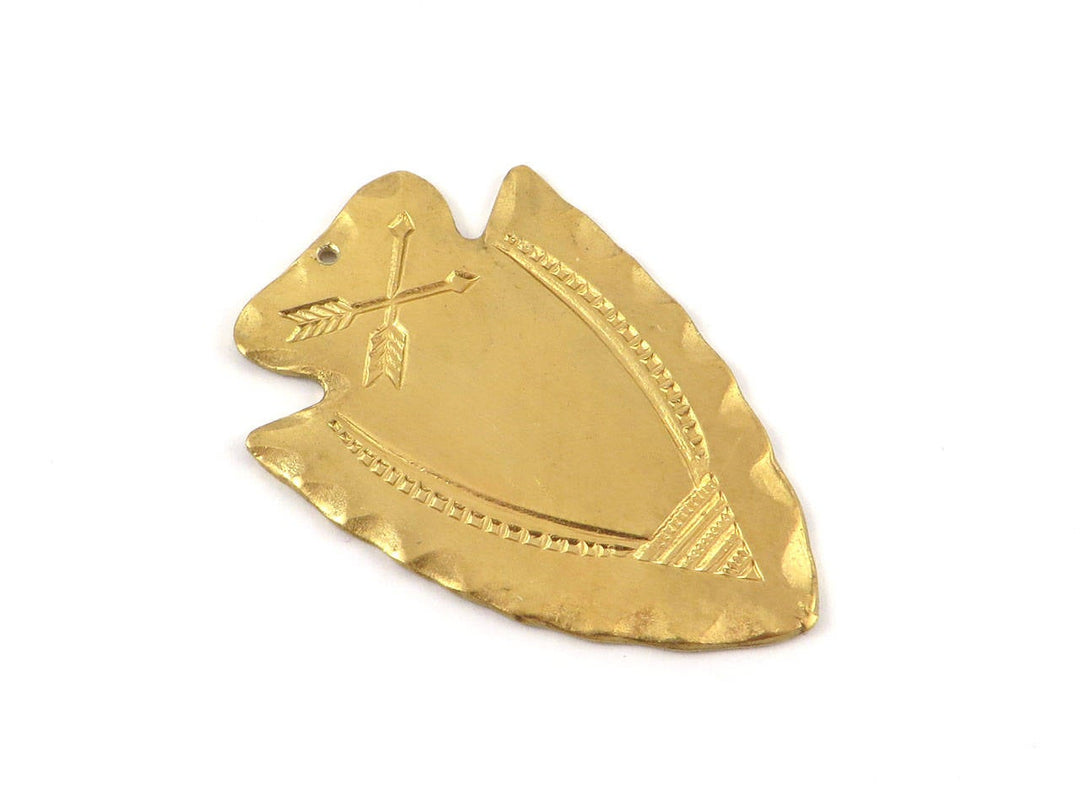 1x Pendentif pointe de flèche (28mm x 42mm) CH-043