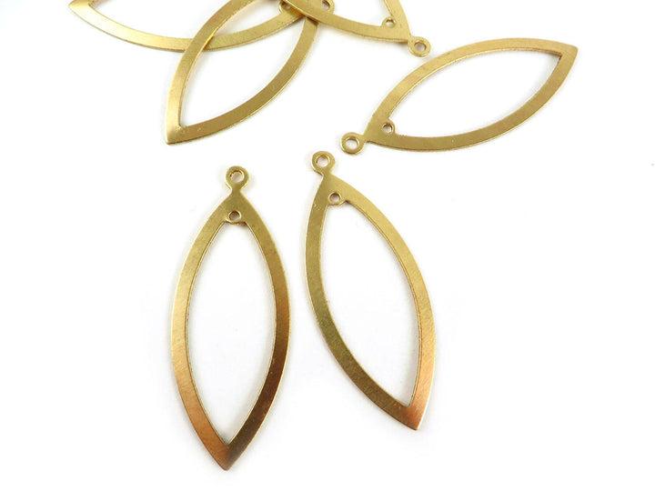 2x Breloque navette évidée (41mm x 17mm) PP-229