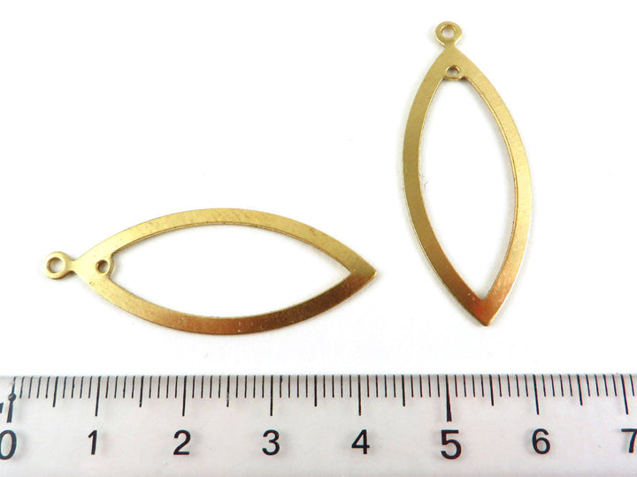 2x Breloque navette évidée (41mm x 17mm) PP-229