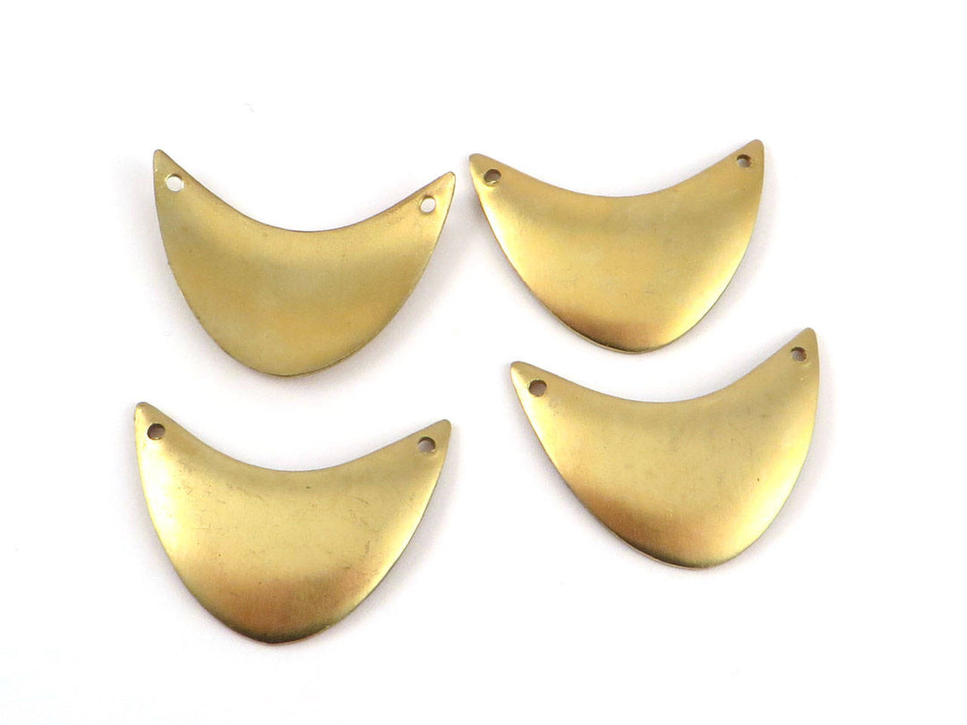 2x Connecteur croissant de lune (30mm x 24mm) PV-107