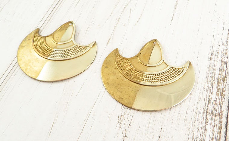 1x Tampon de polissage pour bijoux en laiton brut