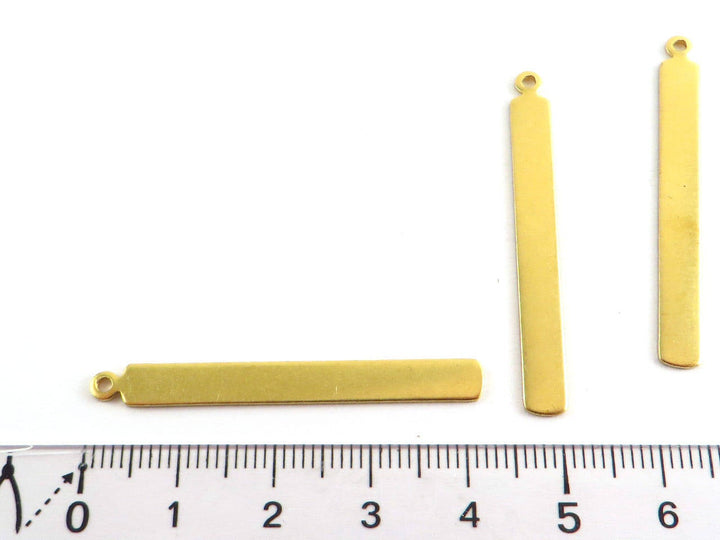 6x Pendentif barre (42mm x 5mm) PP-107