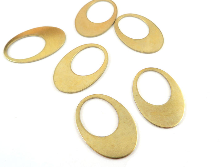 4x Breloque ovale ajouré (22mm x 15mm) PP-104