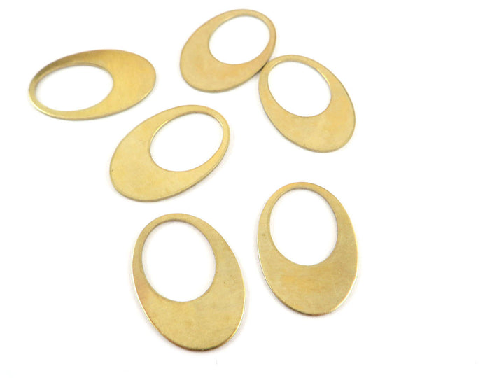 4x Breloque ovale ajouré (22mm x 15mm) PP-104