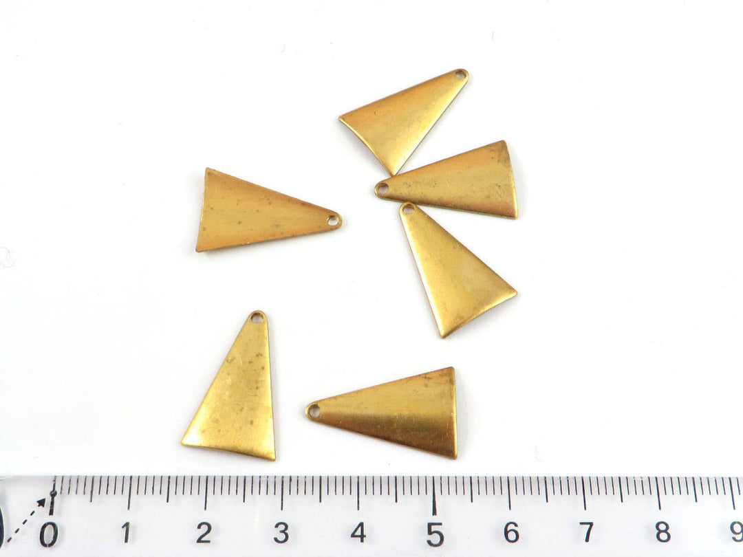 4x Breloque triangle bombé (20mm x 13mm) PV-022