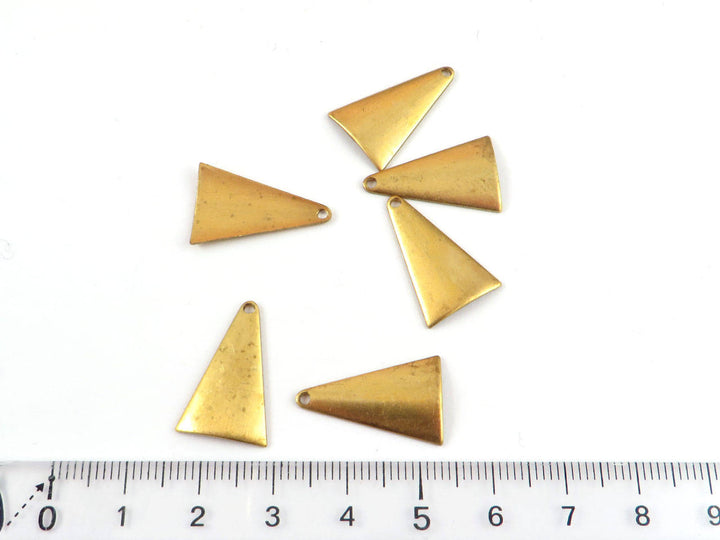 4x Breloque triangle bombé (20mm x 13mm) PV-022