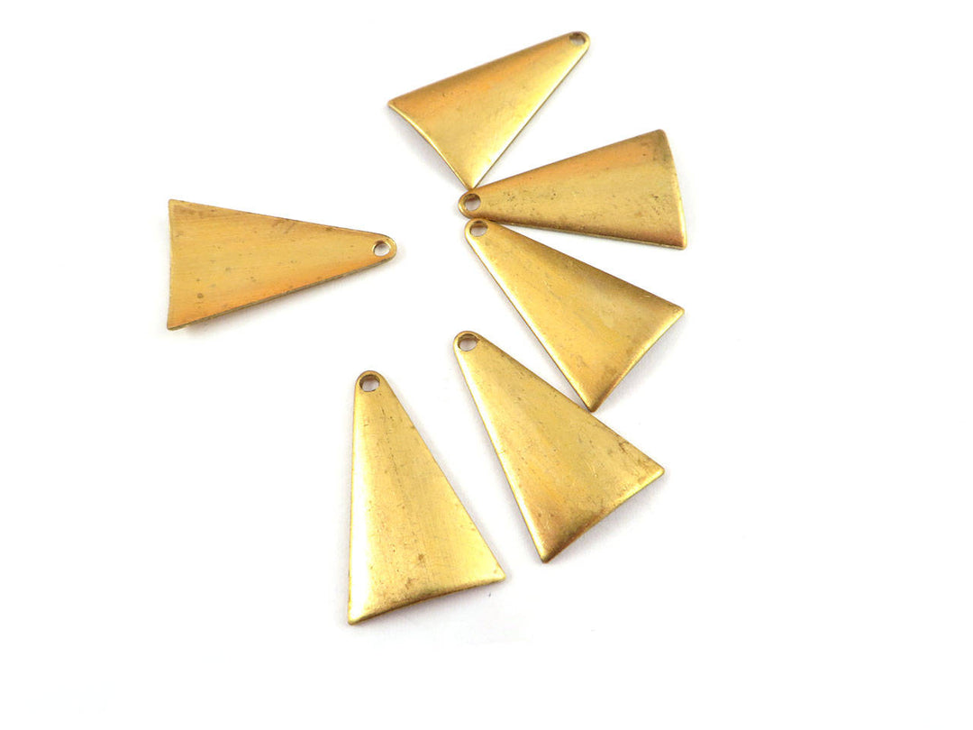 4x Breloque triangle bombé (20mm x 13mm) PV-022