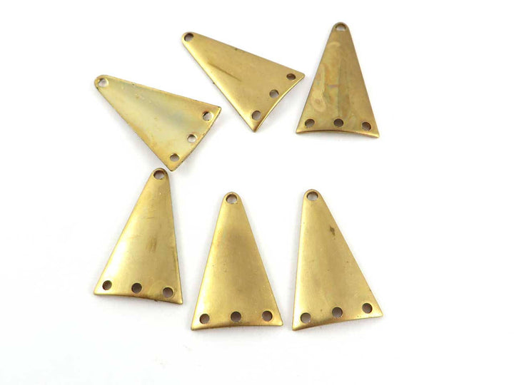 4x Connecteur chandelier triangle bombé 4 trous (13mm x 21mm) PV-166