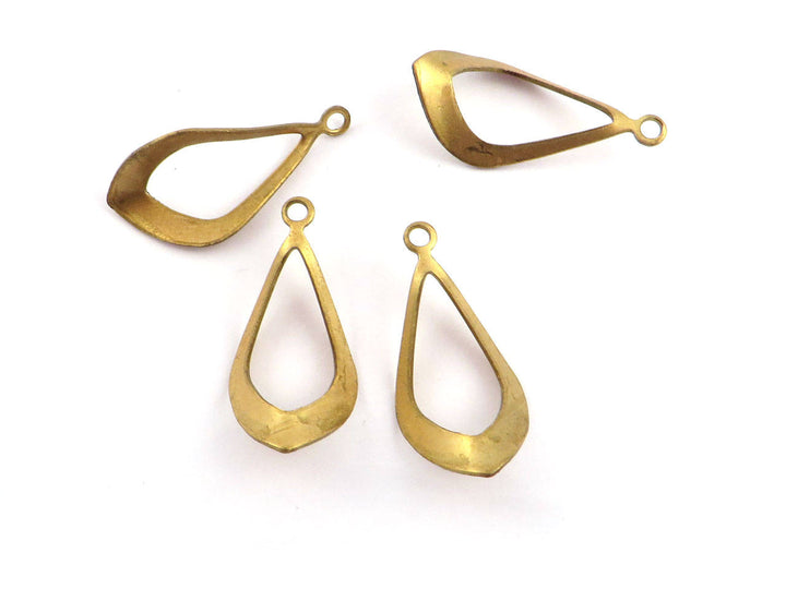2x Breloque goutte vrillée ajourée (22mm x 10mm) PV-188