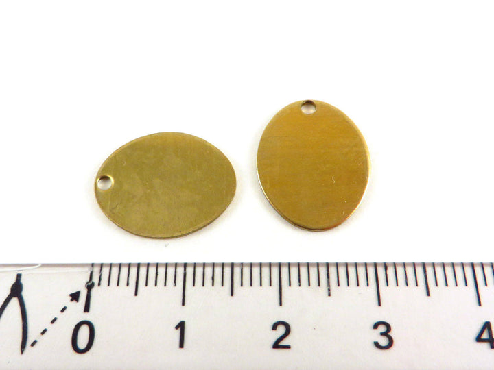 4x Breloque ovale (13mm x 16mm) PP-249