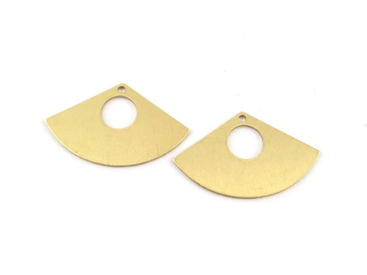 6x Breloque éventail triangle (2 tailles) PP-269/PP-275