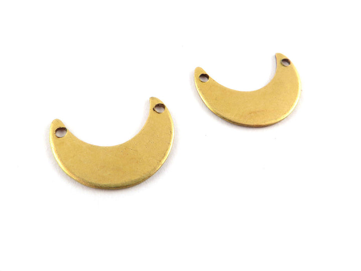 6x Connecteur croissant de lune (9mm x 13mm) PP-271