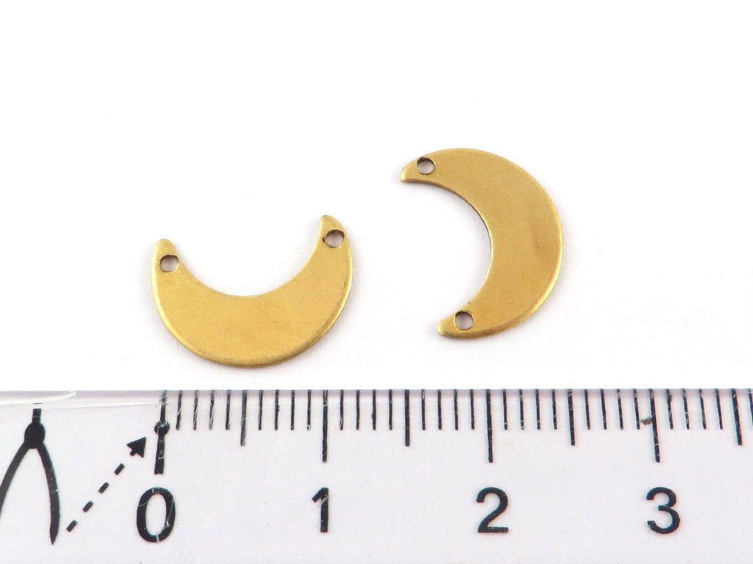 6x Connecteur croissant de lune (9mm x 13mm) PP-271