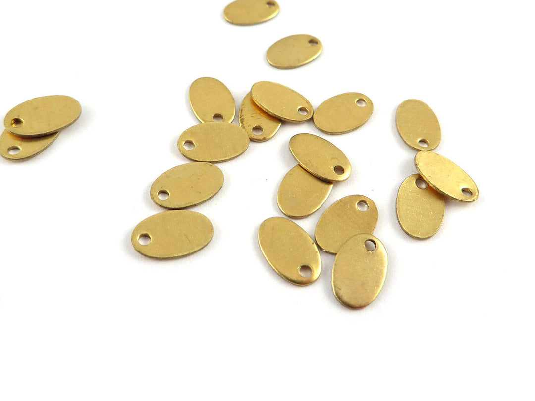 12x Breloque ovale (6mm x 9mm) PP-273