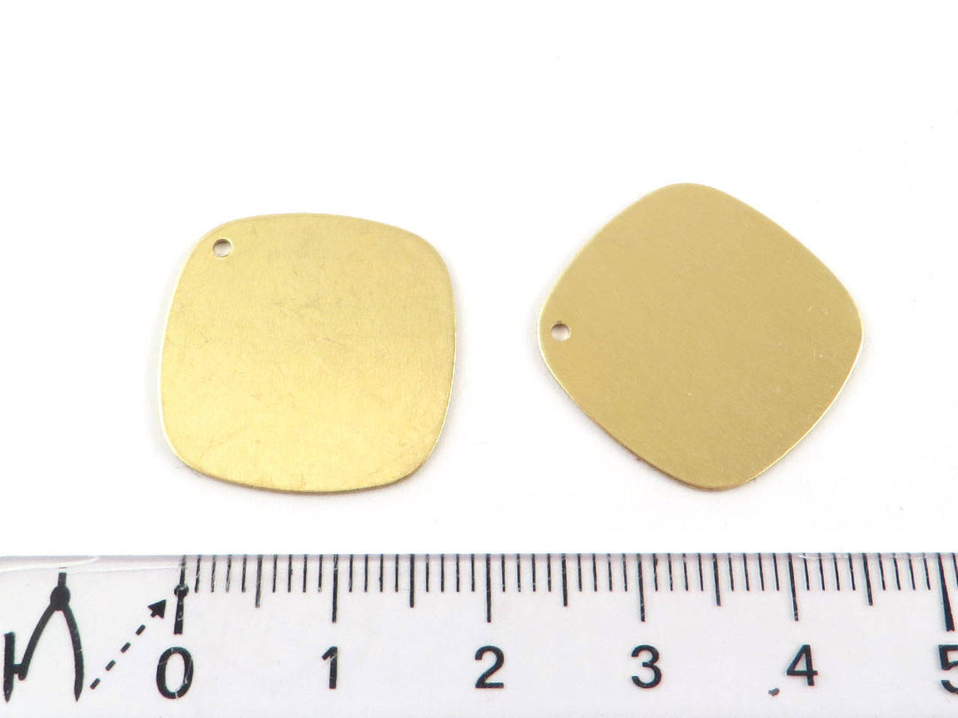 4x Breloque carré palet (23mm) PP-274