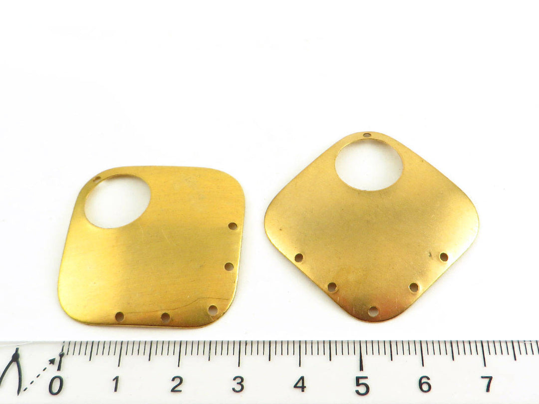 2x Connecteur carré bombé 6 trous (39mm) PV-204