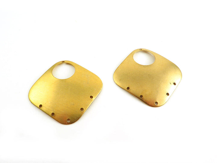 2x Connecteur carré bombé 6 trous (39mm) PV-204