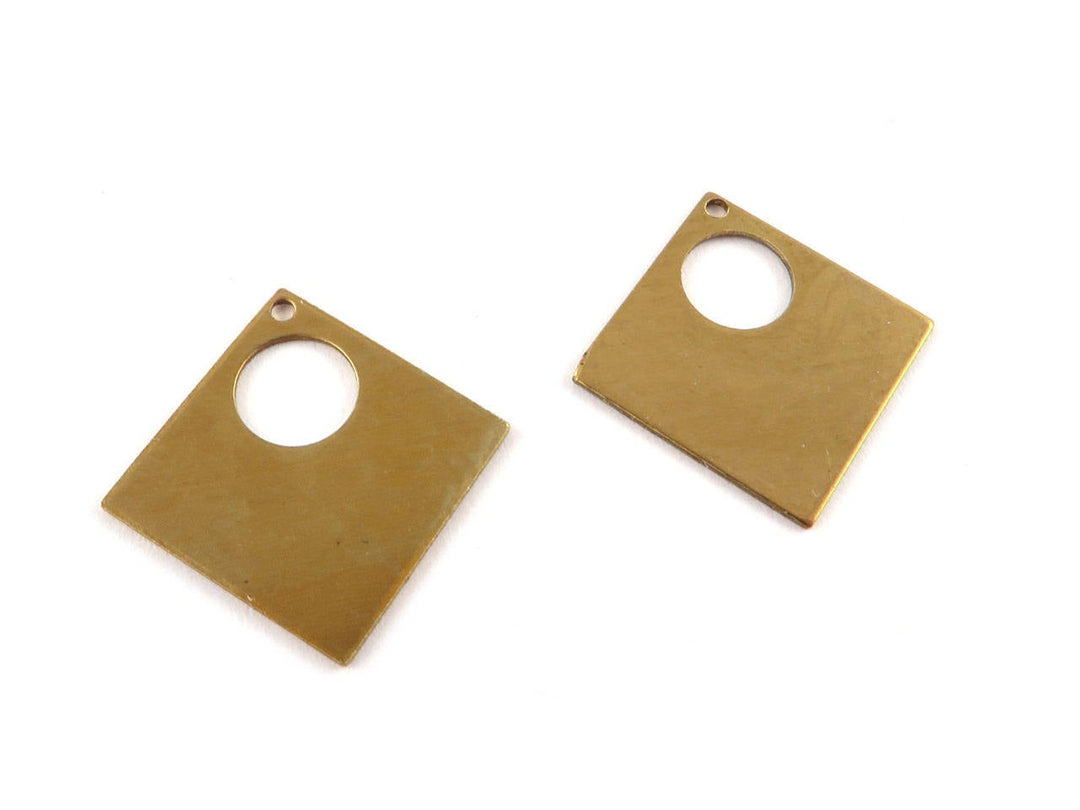 6x Breloque carré ajouré (19mm x 19mm) PP-282