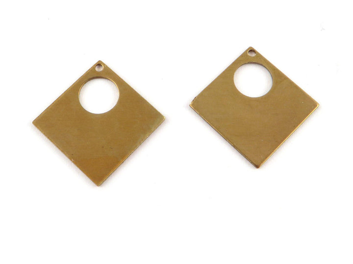 6x Breloque carré ajouré (19mm x 19mm) PP-282