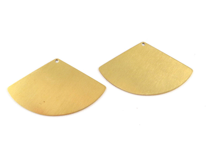 2x Pendentif éventail triangle (23mm x 39mm) PP-287