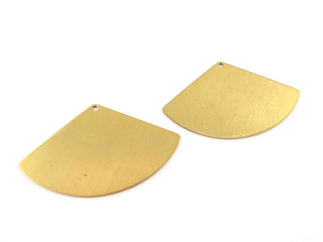 2x Pendentif éventail triangle (23mm x 39mm) PP-287