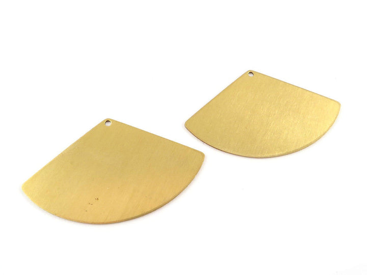 2x Pendentif éventail triangle (23mm x 39mm) PP-287