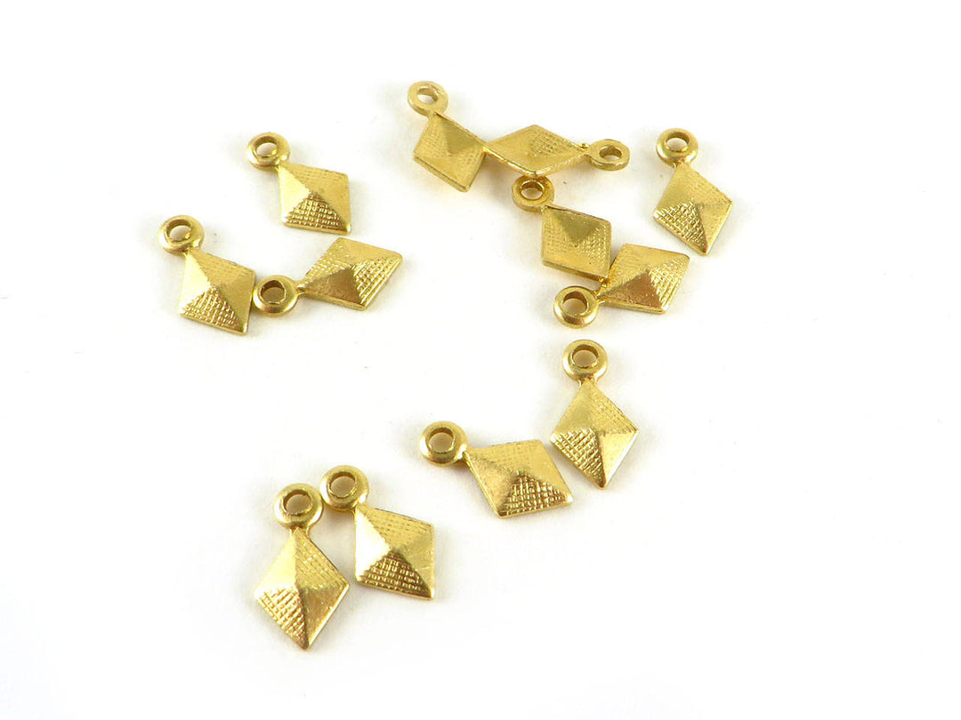 12x Breloque losange (5mm x 8mm) PV-236