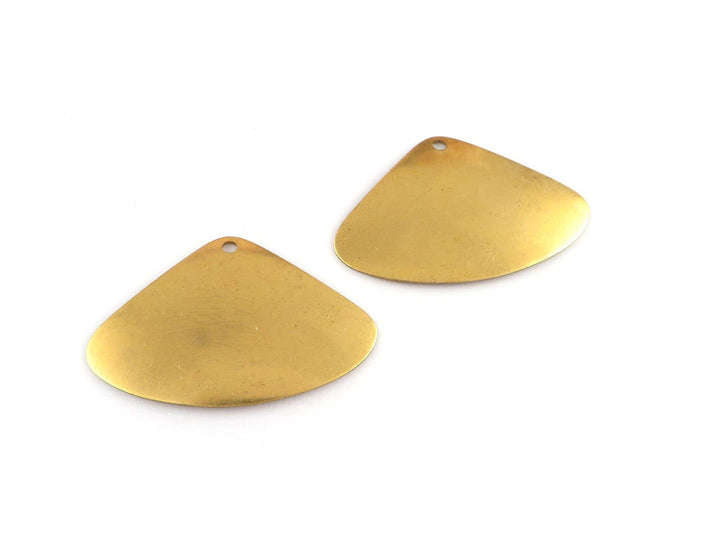 4x Breloque éventail bombé (25mm x 38mm) PP-294