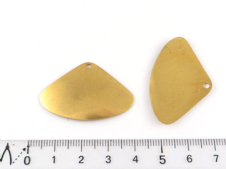 4x Breloque éventail bombé (25mm x 38mm) PP-294