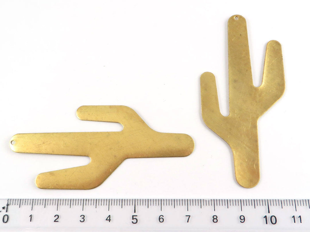 2x Pendentif cactus vierge (35mm x 75mm) PP-264
