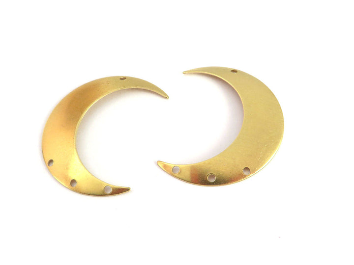 4x Connecteur croissant de lune 4 trous (25mm x 33mm) PV-220