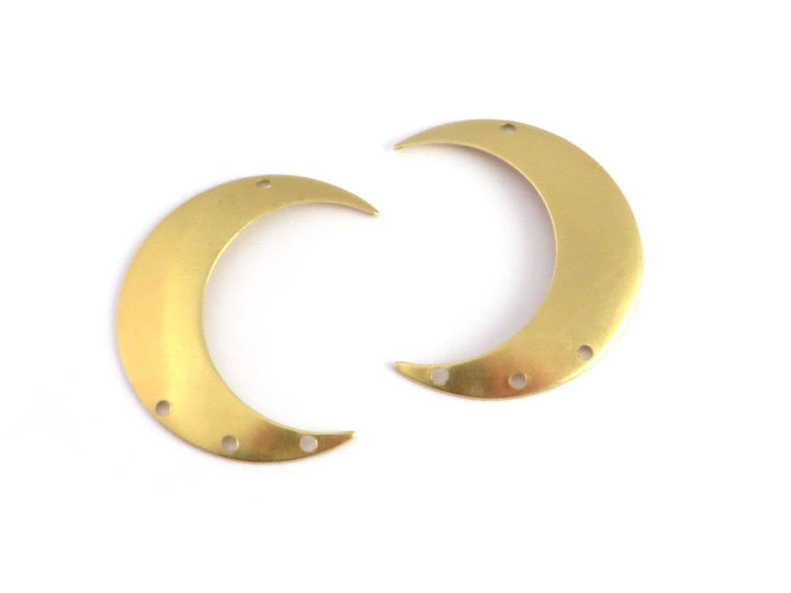 4x Connecteur croissant de lune 4 trous (25mm x 33mm) PV-220