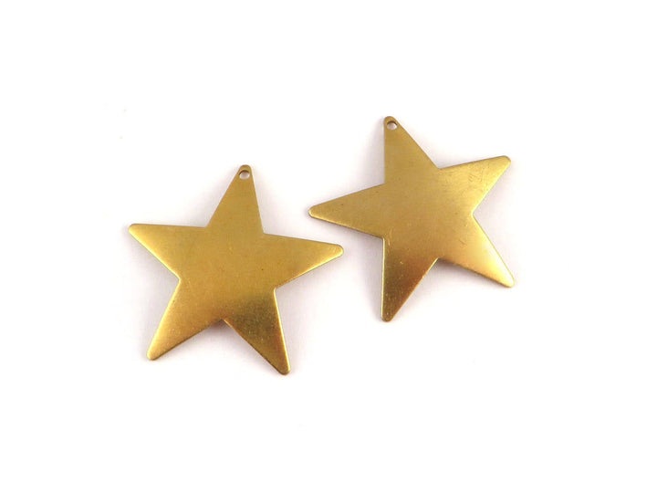 4x Breloque étoile bombé (25mm x 25mm) PV-229