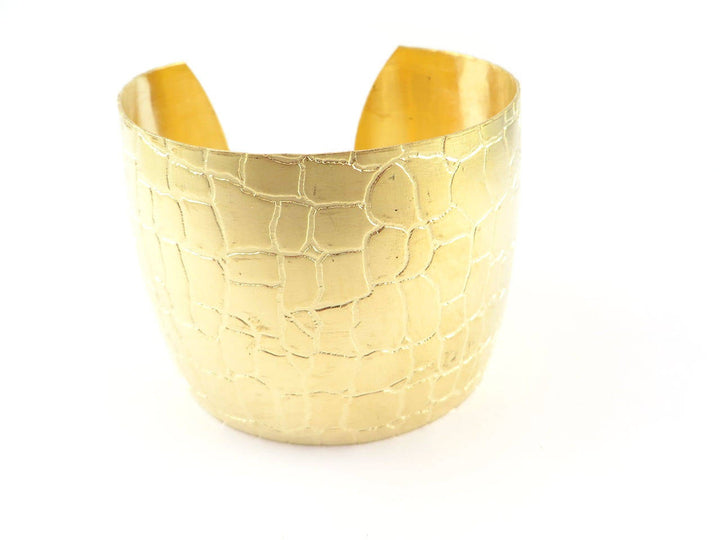1x Bracelet manchette crocodile réglable (51mm x 159mm) BM-001
