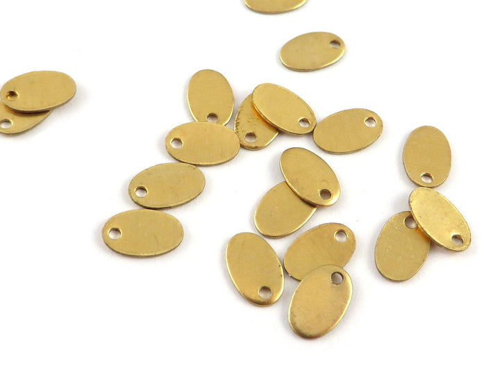 12x Breloque ovale (6mm x 9mm) PP-273