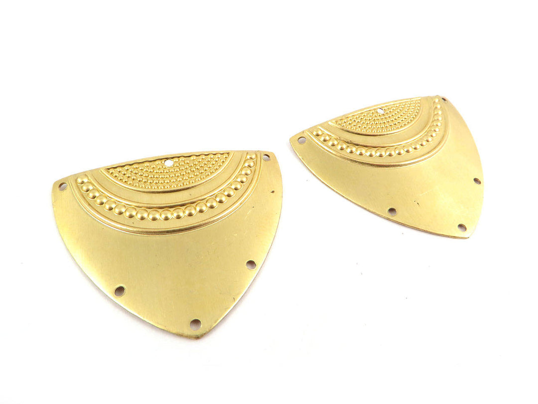 2x Connecteur triangle bouclier 6 trous (29mm x 35mm) PV-207