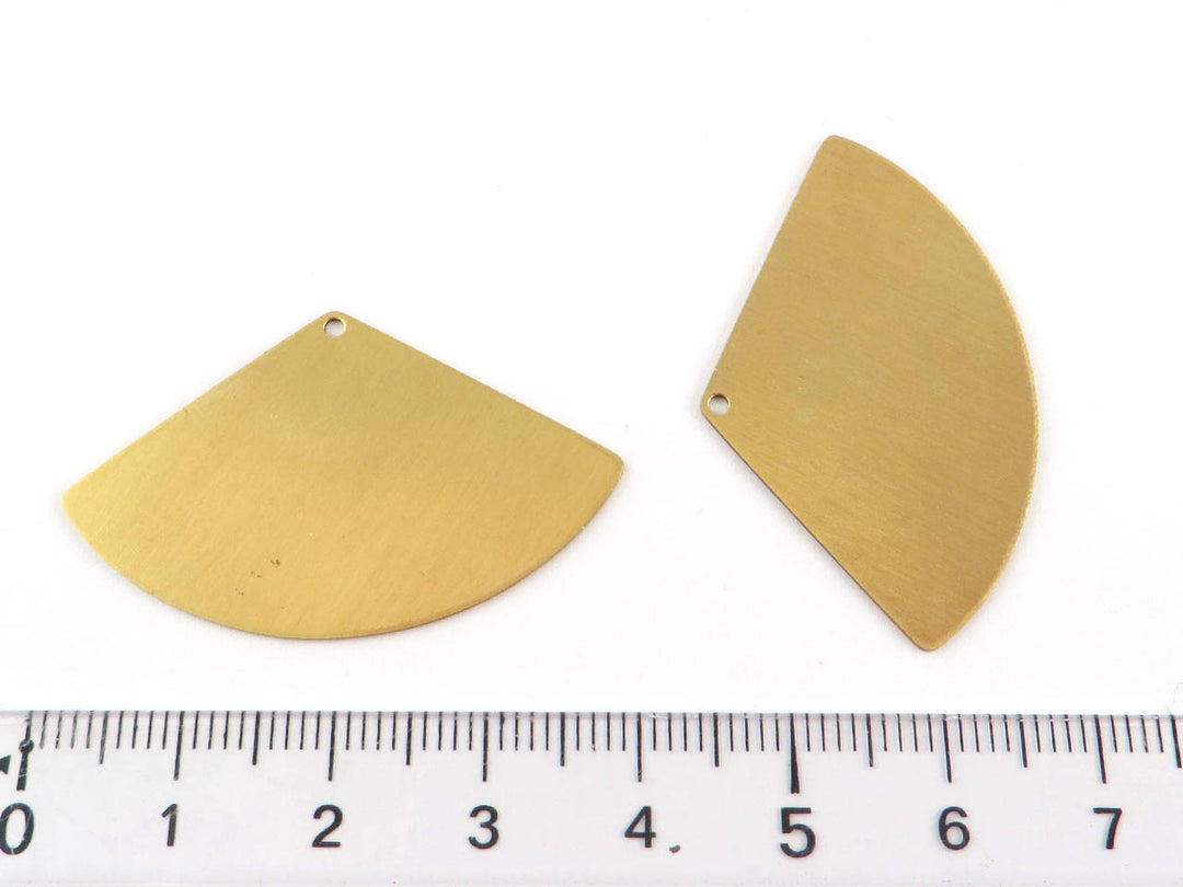 2x Pendentif éventail triangle (23mm x 39mm) PP-287