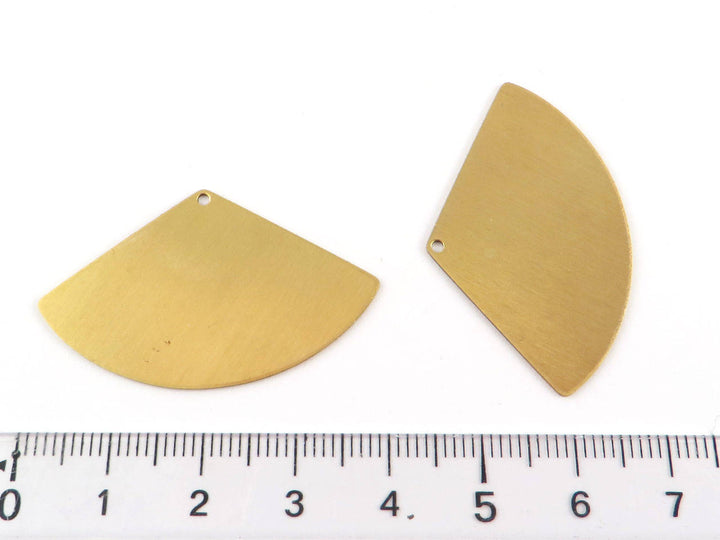 2x Pendentif éventail triangle (23mm x 39mm) PP-287