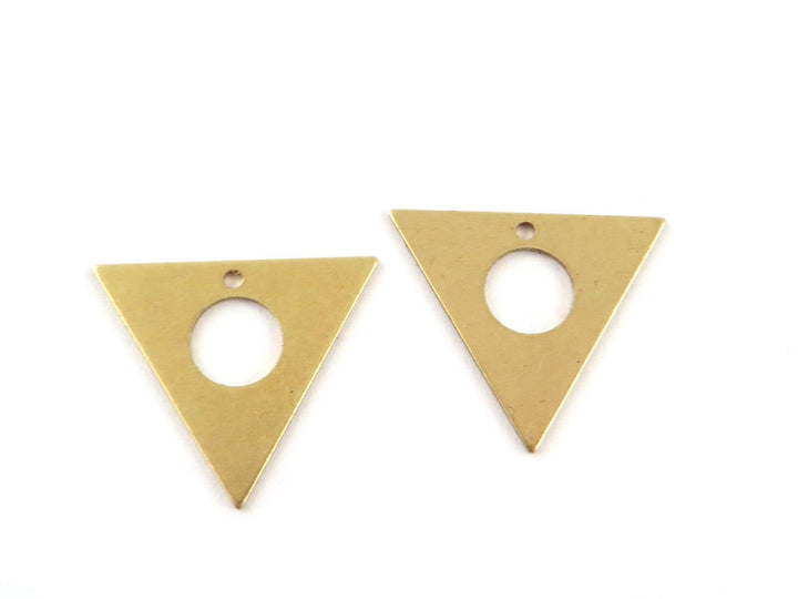 6x Breloque triangle ajouré (15mm x 17mm) PP-289