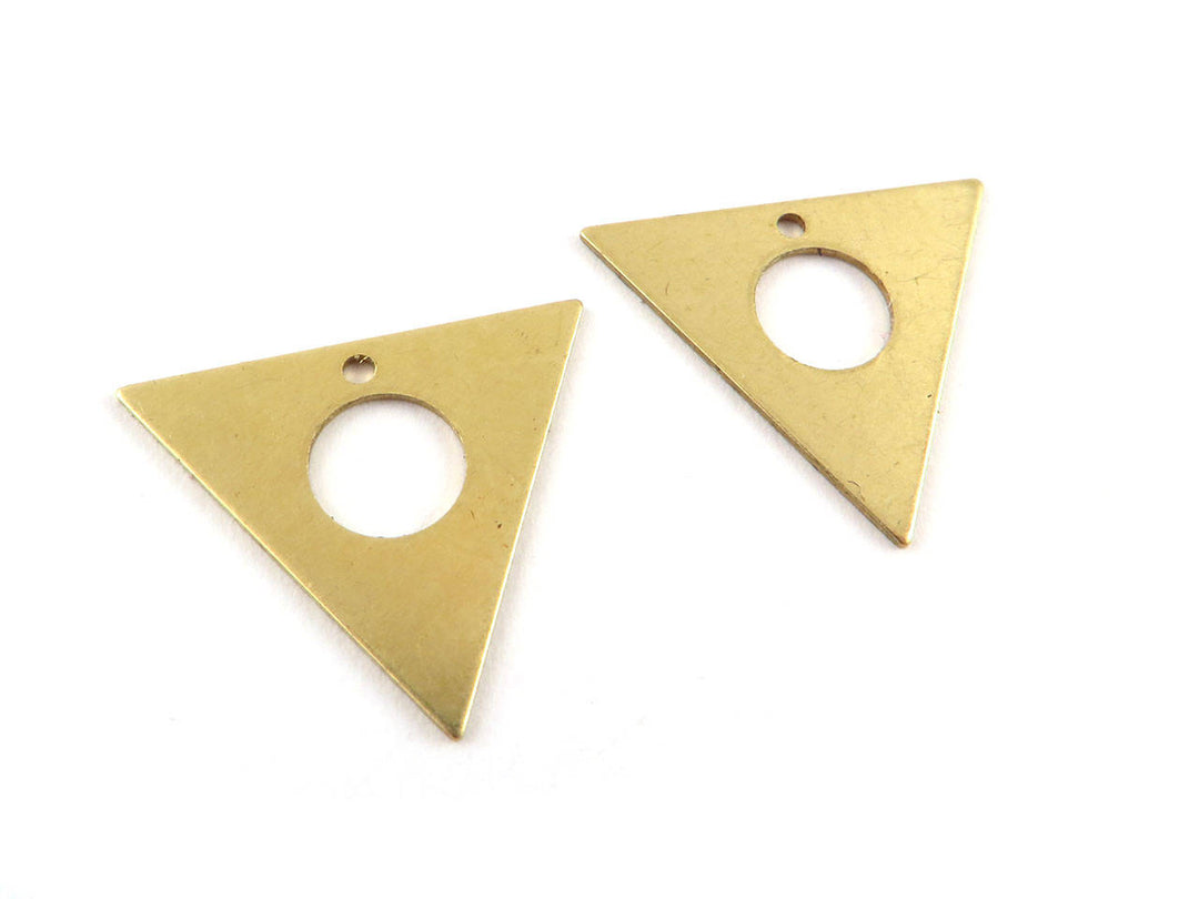 6x Breloque triangle ajouré (15mm x 17mm) PP-289