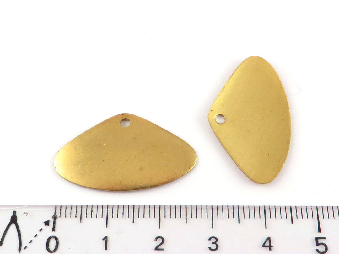 6x Breloque éventail bombé (17mm x 28mm) PP-295