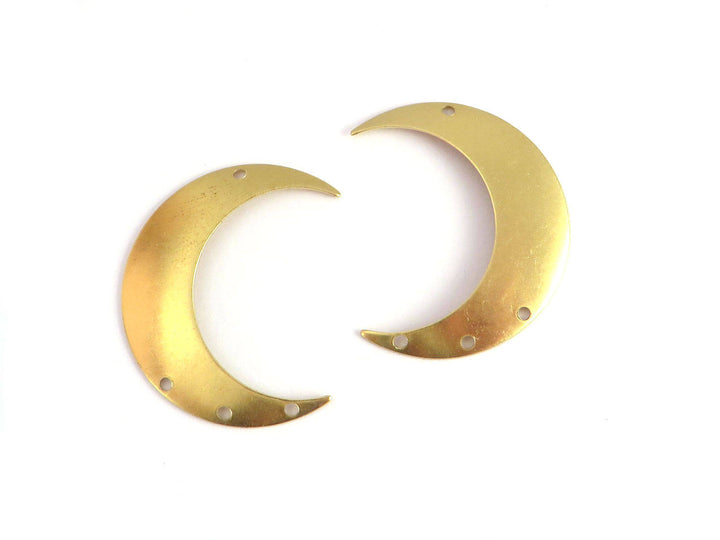 4x Connecteur croissant de lune 4 trous (25mm x 33mm) PV-220