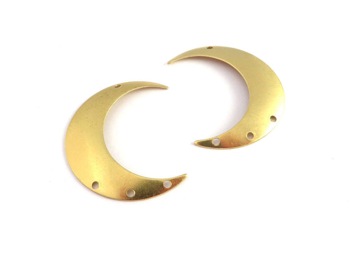 4x Connecteur croissant de lune 4 trous (25mm x 33mm) PV-220