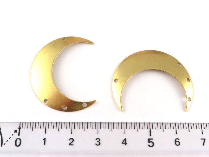 4x Connecteur croissant de lune 4 trous (25mm x 33mm) PV-220