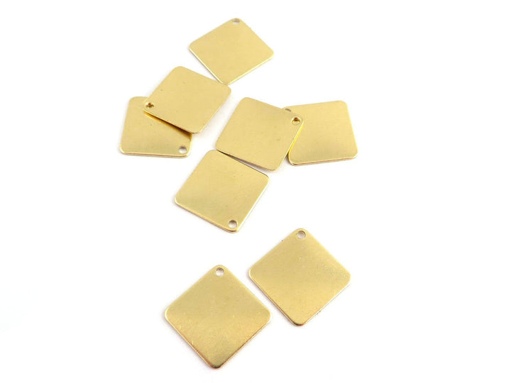 6x Breloque carré (12mm x 12mm) PP-296