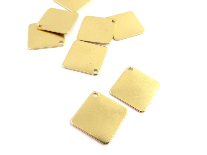 6x Breloque carré (12mm x 12mm) PP-296